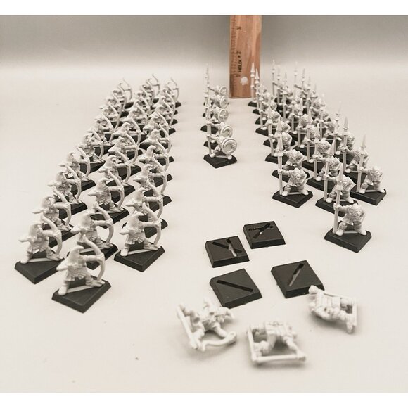Warhammer Lot of 60 Classic Orcs & Goblins Spearmen Archer 4th Edition 1995 - Picture 3 of 8